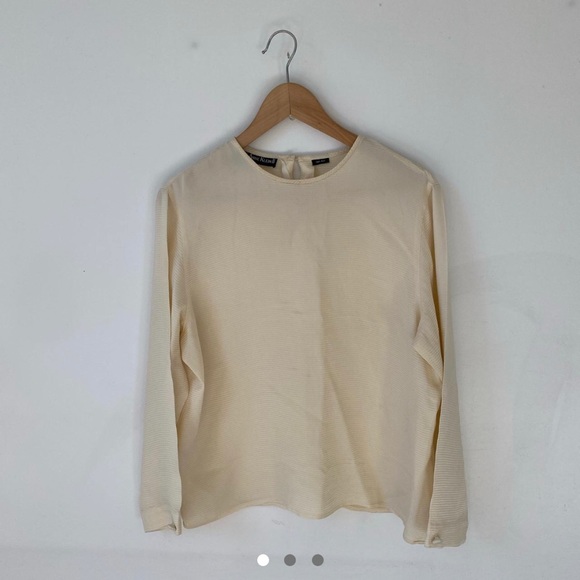 Vintage Anne Klein Petite Silk Blouse - Picture 1 of 3